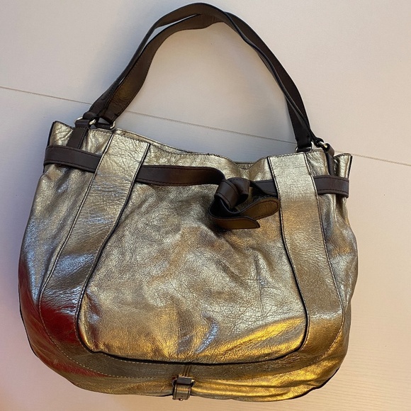 KOOBA Parker Golden Metallic Hobo Shoulder Bag O/S - Picture 12 of 15